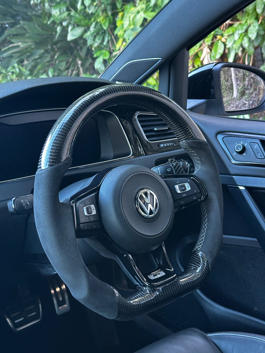 Carbon Fibre Steering Wheel - Volkswagen Golf Mk7/7.5 R & GTI